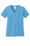 Ladies Core Cotton V Neck Tee