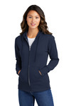 Ladies Core Fleece Full Zip Hooded Sweatshirt