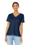 Bella+Canvas Women's Relaxed Jersey Short Sleeve V Neck Tee